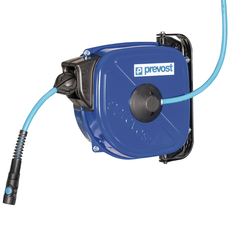 Prevost retractable air hose reel