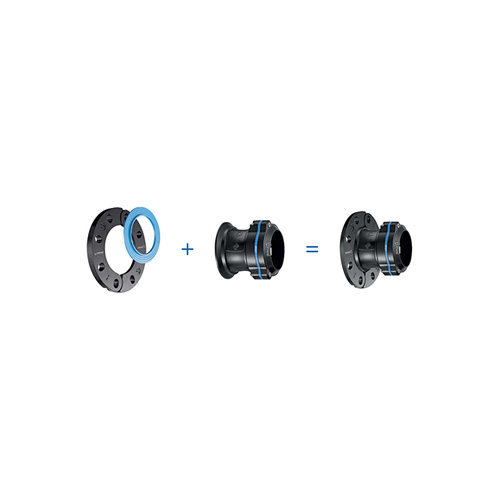 Connection with a flange