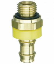 Brass Push-on Fitting (Stoflex hose only - no clamps) - AF