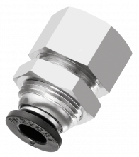 Female bulkhead connector - Metric tube to female BSPP - RPD TG