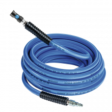 1/2" FLEXAIR hybrid polymer hose with non-scratch, prevoS1 safety couplings