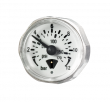 Round gauge 1/8" MNPT