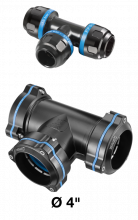 PPS1 TE - Aluminum equal female tee fitting for pipe