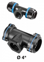 PPS1 TT - Aluminum parallel female thread tee fitting for pipe