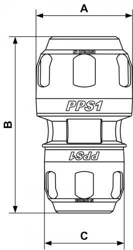 PPS1 MR - Aluminum pipe reducing fitting